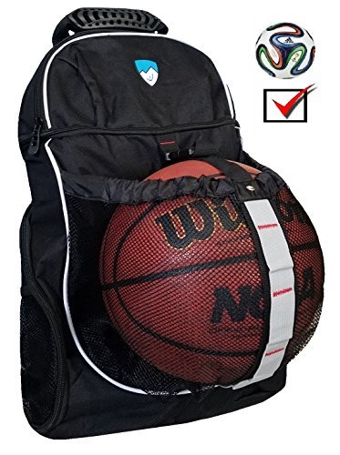 Hard Work Sports Basketball Backpack - Soccer Backpack With Ball Compartment