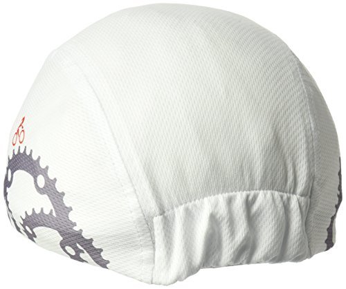 Headsweats Spin Cycle Cycling Cap: White with Gears