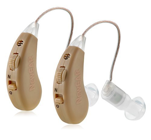Hearing Amplifiers Set with New Digital Technology - Almost Invisible Design and Rechargeable USB Dock - Personal Pair Sound Amplifier with Adjustable Volume Tone Control By...