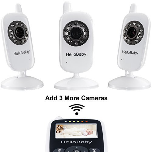 Hello Baby Wireless Video Baby Monitor with Digital Camera HB24, Night Vision...