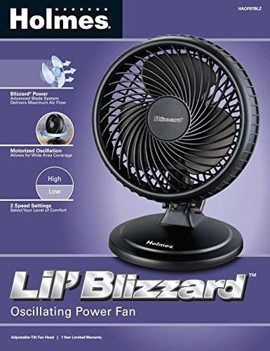Holmes Lil' Blizzard 8-Inch Oscillating Table Fan