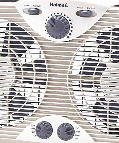 Holmes Twin Window Fan with Comfort Control Thermostat