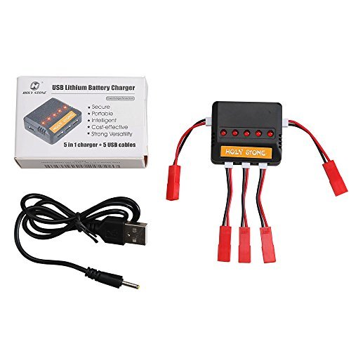 Holy Stone 5-In-1 Drone Battery Charger and 2 Pcs batteries for Syma X5C