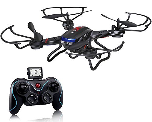 Holy Stone F181 RC Quadcopter Drone with HD Camera RTF 4 Channel 2.4GHz 6-Gyro Headless System Black (Upgraded with Altitude Hold Function)