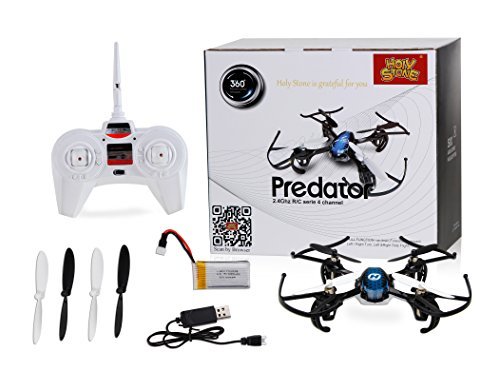 Holy Stone HS170 Predator Mini RC Helicopter Drone 2.4Ghz 6-Axis Gyro 4 Channels Quadcopter Good Choice for Drone Training