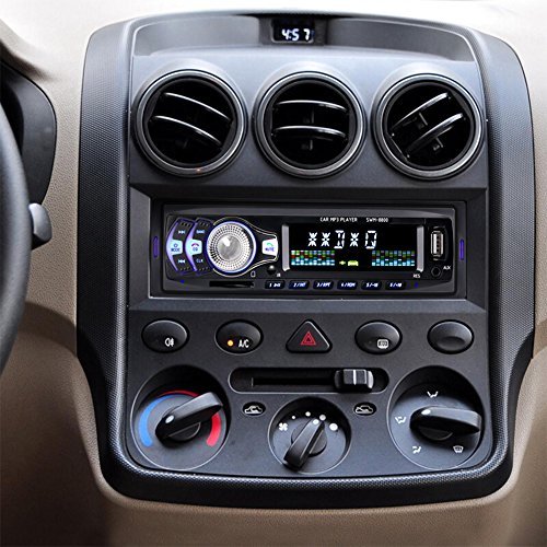 Homder Car Stereo with Bluetooth In-Dash Single Din Car Radio, Car MP3 Player USB/SD/AUX/Wireless Remote Control