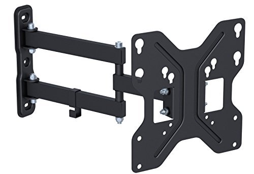 Husky Mount Full Motion TV Wall Mount Bracket Heavy Duty Articulating Tilt Swivel. Fits Most 32 Inch Flat Screen and other LED LCD with Max VESA 200X200.8"x8",8x6,8x4 or 4x4. Corner Friendly Max 66Lbs