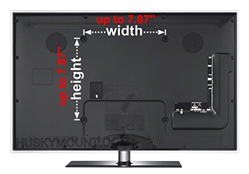 Husky Mount Full Motion TV Wall Mount Bracket Heavy Duty Articulating Tilt Swivel. Fits Most 32 Inch Flat Screen and other LED LCD with Max VESA 200X200.8"x8",8x6,8x4 or 4x4. Corner Friendly Max 66Lbs