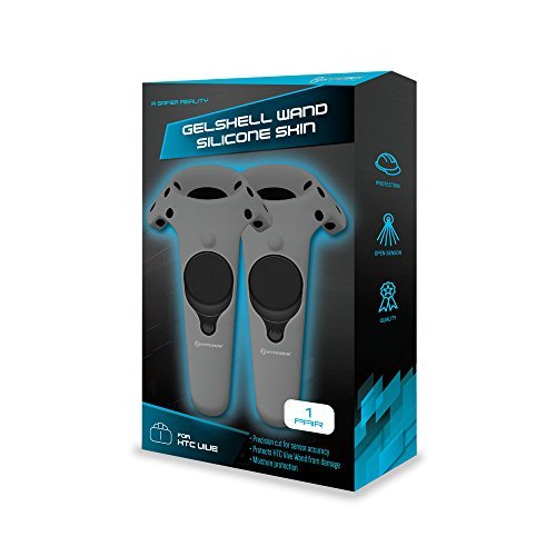 Hyperkin GelShell Controller Silicone Skin for HTC Vive (Gray) (2-Pack) 