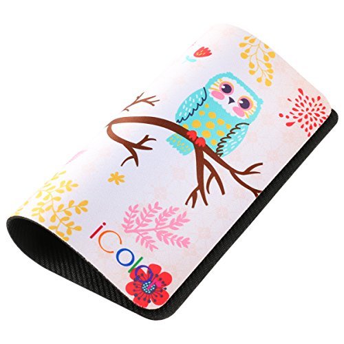 ICOLOR Cute Three Owls Design Computer Optical Neoprene Mousepad PC Mouse Mat Mice Pad Silicone Mouse Pad MP-052