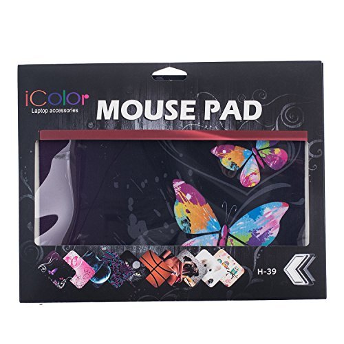 ICOLOR Nice Butterfly Anti-Slip Mouse Pad Mice Pad Mat Mousepad For Optical Laser Mouse MP-017