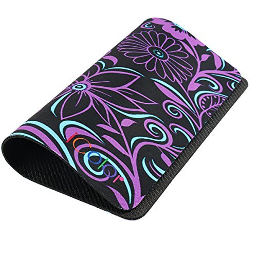 ICOLOR Purple Flower Anti-Slip Mouse Pad Mice Pad Mat Mousepad For Optical Laser Mouse Sale MP-029