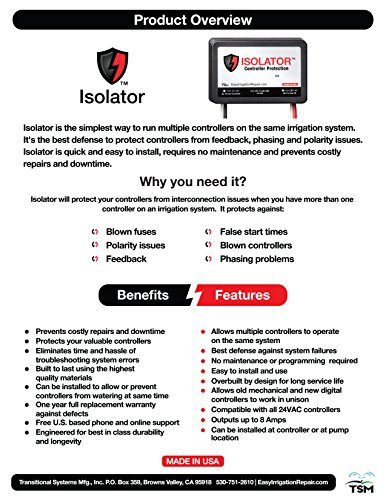 ISOLATOR - Irrigation Controller Protection / Protect Multi-controller Systems From Interconnection Issues