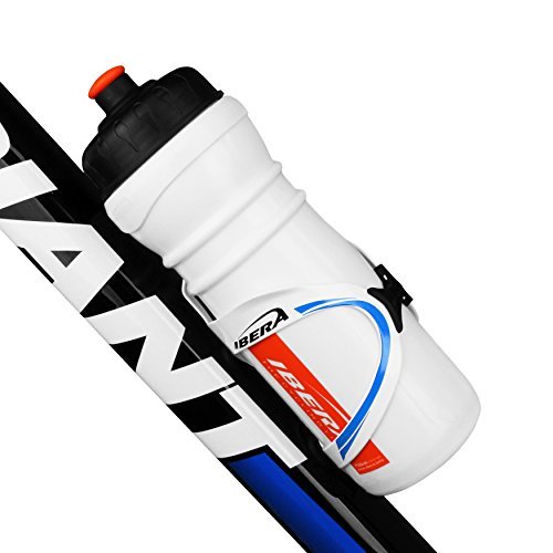 Ibera Bicycle Extra Lightweight Alloy Fusion Water Bottle Cage with Rubber Grip, 1.1-Ounce/31gm