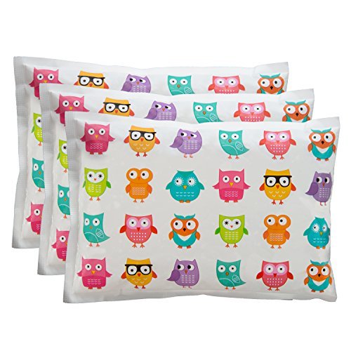 Ice Pack for Lunch Boxes (3 Pack) by Bentology (6\"x4.5\") - Owl Design