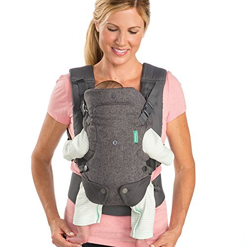 Infantino Flip Advanced 4-in-1 Convertible Carrier, Light Grey 