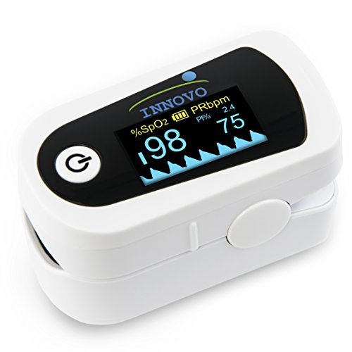 Innovo Premium CPE Fingertip Pulse Oximeter with Plethysmograph and Perfusion Index 