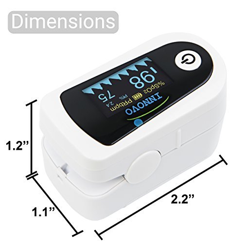 Innovo Premium CPE Fingertip Pulse Oximeter with Plethysmograph and Perfusion Index 