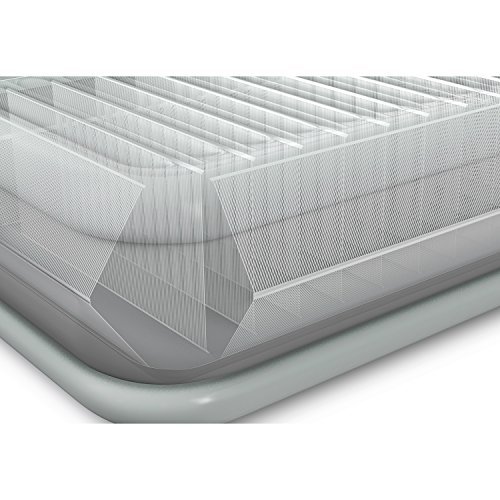 Intex Comfort Plush Elevated Dura-Beam Airbed with Built-in Electric Pump, Bed Height 22", Queen