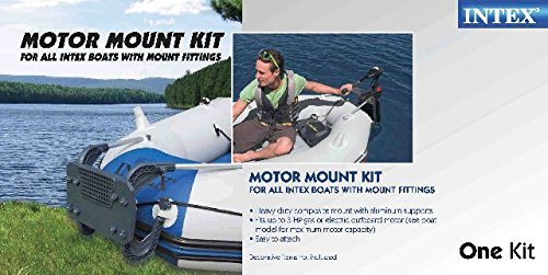 Intex Composite Support Boat Motor Mount Kit for Inflatable Fishing Boat or Raft