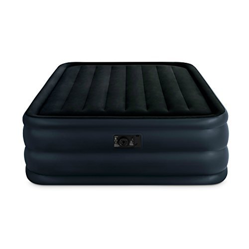 Intex Raised Downy Airbed with Built-in Electric Pump, Queen, Bed Height 22