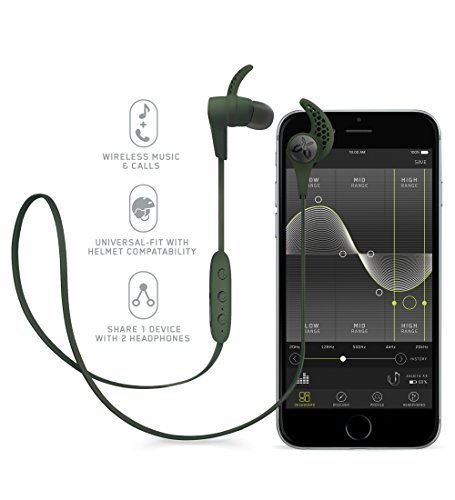 JayBird X3 Sport Bluetooth Headset for iPhone and Android - Alpha Green