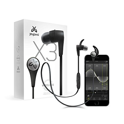 Jaybird X3 Sport Bluetooth Headset for iPhone and Android - Blackout