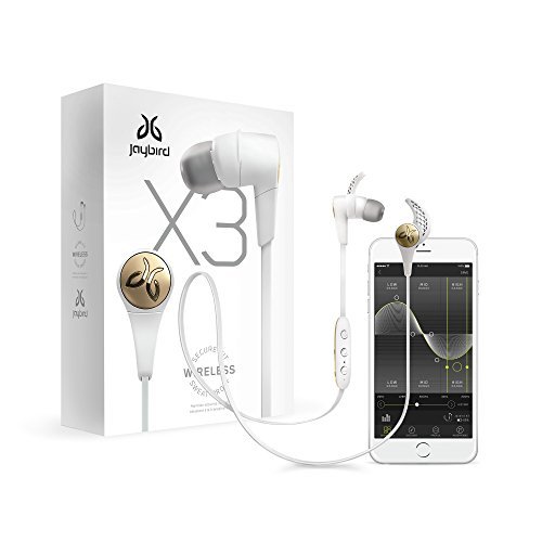 Jaybird X3 Sport Bluetooth Headset for iPhone and Android - Sparta White