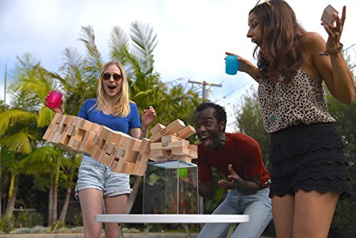 Jenga GIANT Genuine Hardwood Game (Stacks to 4+ feet. Ages 8+)