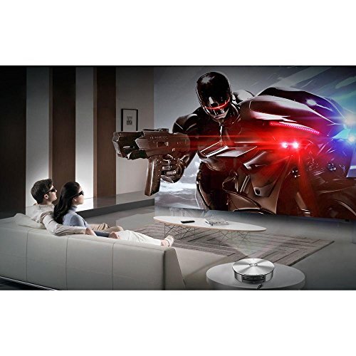 JmGO 2Pcs HGL1 DPL-Link 3D Glasses Rechargeable Active Black for DLP 3D Projector TV