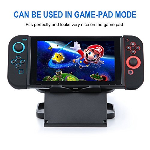 Joy-Con Gel Guards with Thumb Grips Caps for Nintendo Switch By Mibote (Black)