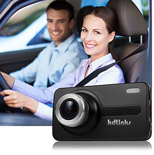 KDLINKS X1 Full-HD 1920 x 1080 165 Degree Wide Angle Dashboard Camera Recorder Car Dash Cam with GPS, G-Sensor & WDR Superior Night Mode