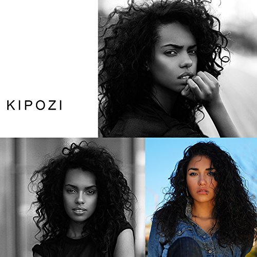 KIPOZI 1inch Pro Curling Iron Ceramic PTC Heating Curling Wand with Rotating Spring Clamp, Touch Buttons Hair Curler, Extra Long Barrel, Heat Protective Glove, Dual Voltage