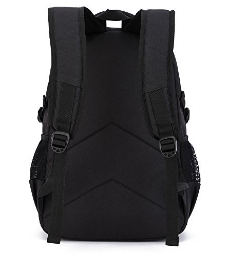 KOLAKO Waterproof Business Laptop Backpack, Casual Hiking Travel Daypack, Anti-Theft College Computer Backpacks with USB Charging Port for Men/Women, Fits 15.6 inch Laptop and Tablet, Black