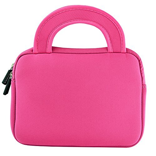 KOZMICC 7 - 8 \" Tablet Ultra-Portable Sleeve Case Bag with Pocket, Pink Owl