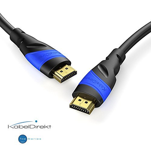 KabelDirekt (25 feet) HDMI Cable (1080p 4K 3D High Speed with Ethernet ARC) - TOP Series