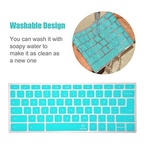 Keyboard Cover for Acer 11.6\" Chromebook Cb3-111-c670 Cb3-111-c8ub C720 C720P C740 (US Layout) - for Chromebook Cover Skin (Turquoise Blue) DOES NOT FIT ACER 11.6\" Chromebook Cb3-131!!!