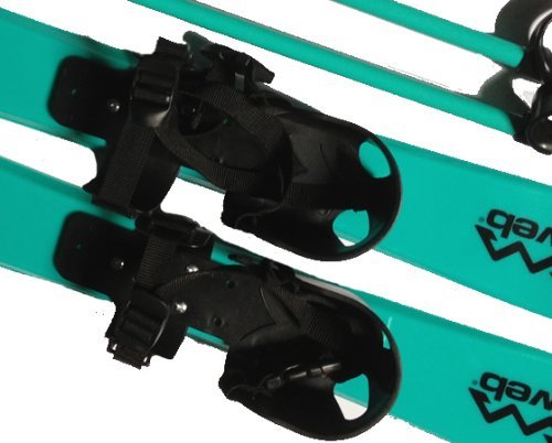 Kids First Plastic Snow Skis & Poles Age 2- 4 (approx 28\")