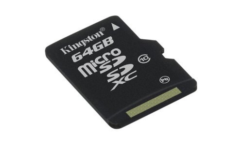 Kingston Digital 64 GB microSD Class 10 UHS-1 Memory Card 30MB/s with Adapter (SDCX10/64GB)