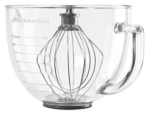 KitchenAid K5GB 5-Qt. Tilt-Head Glass Bowl with Measurement Markings & Lid