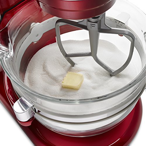 KitchenAid KF26M22CA 6-Qt. Professional 600 Design Series with Glass Bowl - Candy Apple Red