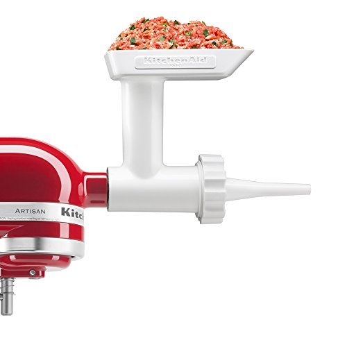 KitchenAid KGSSA Stand Mixer Attachment Pack 2 with Food Grinder, Rotor Slicer & Shredder, and Sausage Stuffer