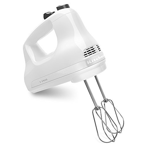 KitchenAid KHM312WH 3-Speed Hand Mixer - White