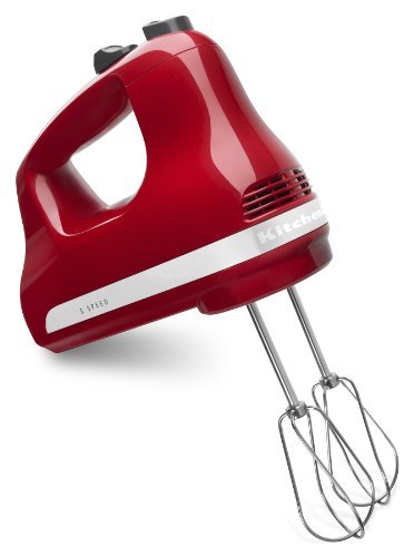 KitchenAid KHM512ER 5-Speed Ultra Power Hand Mixer, Empire Red