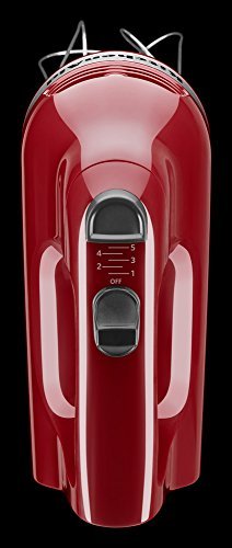 KitchenAid KHM512ER 5-Speed Ultra Power Hand Mixer, Empire Red