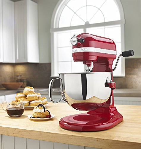 KitchenAid KP26M1XER 6 Qt. Professional 600 Series Bowl-Lift Stand Mixer - Empire Red