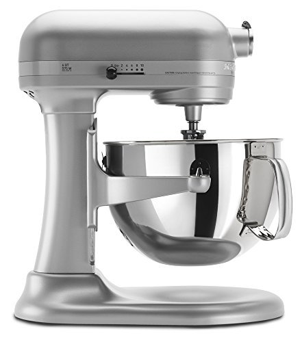 KitchenAid KP26M1XNP 6 Qt. Professional 600 Series Bowl-Lift Stand Mixer - Nickel Pearl