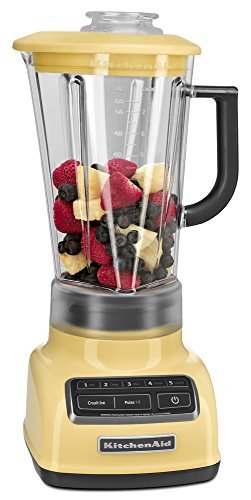 KitchenAid KSB1575MY 5-Speed Diamond Blender with 60-Ounce BPA-Free Pitcher - Majestic Yellow