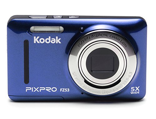 Kodak FZ53-BL Point and Shoot Digital Camera with 2.7\" LCD, Blue