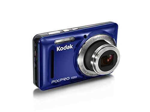 Kodak FZ53-BL Point and Shoot Digital Camera with 2.7\" LCD, Blue